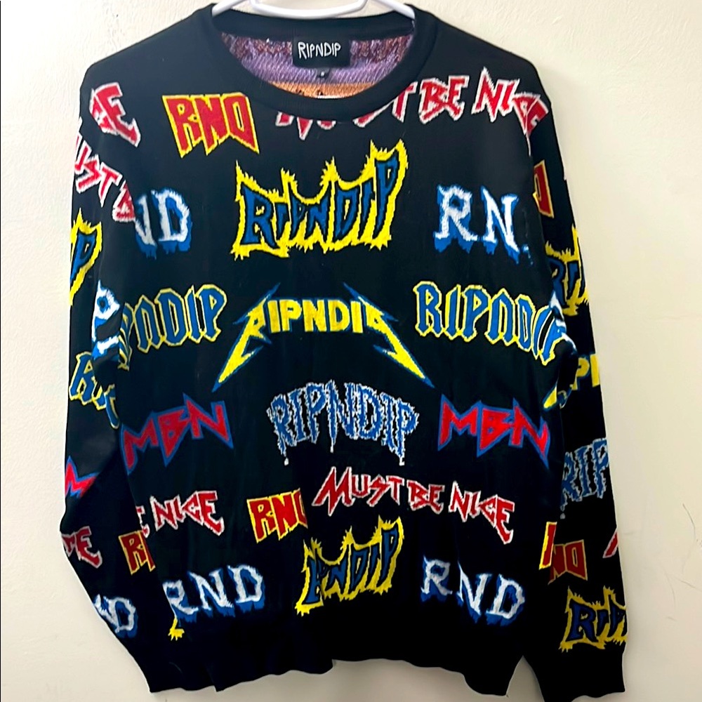 ✨🆕BNWOT!Rip N Dip Logo Sweater Sz Small!Never Worn!✨